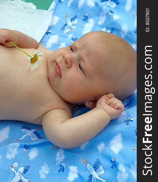 Baby With Flower