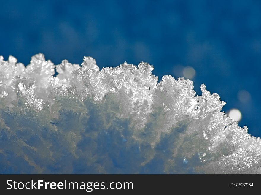 Blue spring ice. Shallow DOF. Blue spring ice. Shallow DOF.