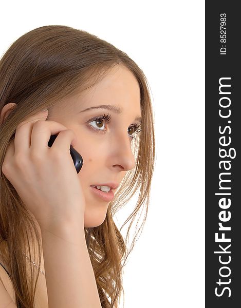 Girl talking on cell phone