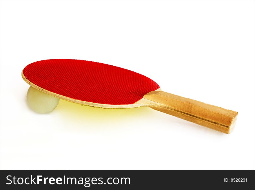Racket ping pong ball with. Racket ping pong ball with