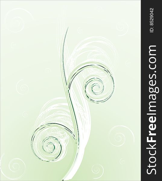 Illustration of background with spirals and circles. Illustration of background with spirals and circles