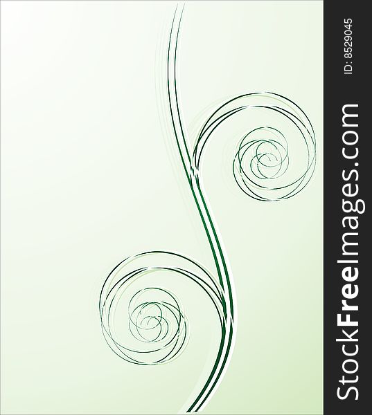 Green Spiral Background