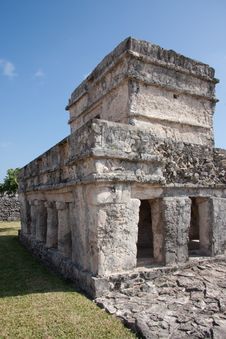 The Temple Of Paintings At Tulum Royalty Free Stock Photography The Temple Of Paintings At Tulum Royalty Free Stock Photography