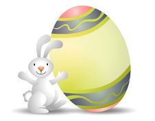 Easter Bunny Easter Egg Stock Photography