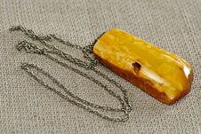 Amber Necklace Stock Images
