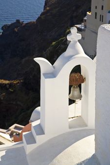 A Greek Church Bell, Santorini, Greece Royalty Free Stock Images A Greek Church Bell, Santorini, Greece Royalty Free Stock Images