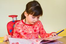 Girl Drawing Stock Photos Girl Drawing Stock Photos