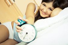 Young Woman Waking Up Stock Photography Young Woman Waking Up Stock Photography