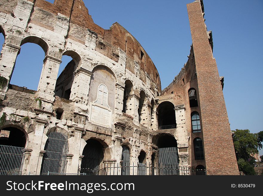 Landmark of Ancient Rome - the Colosseum, Italy. Landmark of Ancient Rome - the Colosseum, Italy