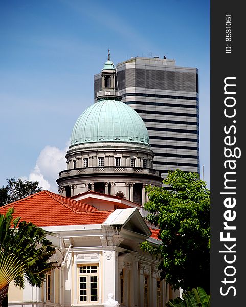 Singapore:  Arts House And Supreme Court Dome