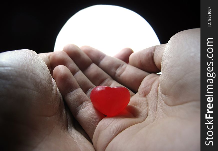 Red Heart In The Hand