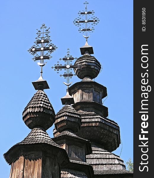 The museum of wooden architecture. Lviv, Ukraine. The museum of wooden architecture. Lviv, Ukraine