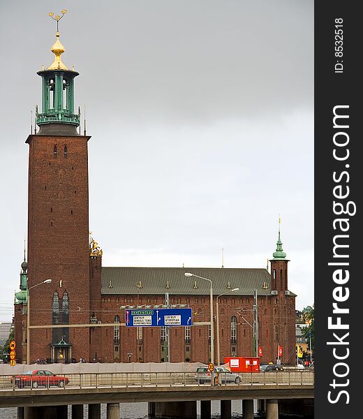 Stockholms Stadshuset (city Hall), famous for the Nobel prize banquet. Stockholms Stadshuset (city Hall), famous for the Nobel prize banquet