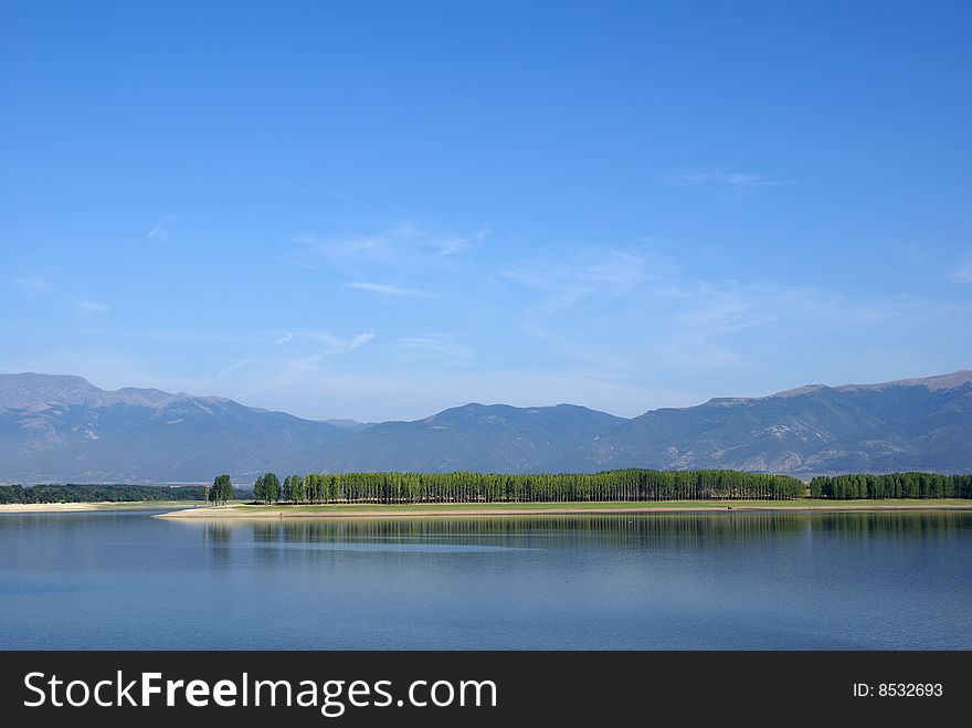 View from dam in Bulgaria