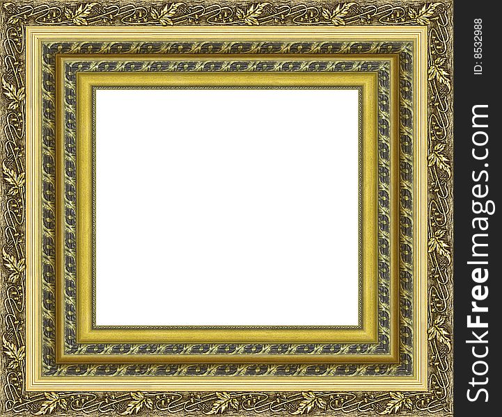 A picture frame on a white