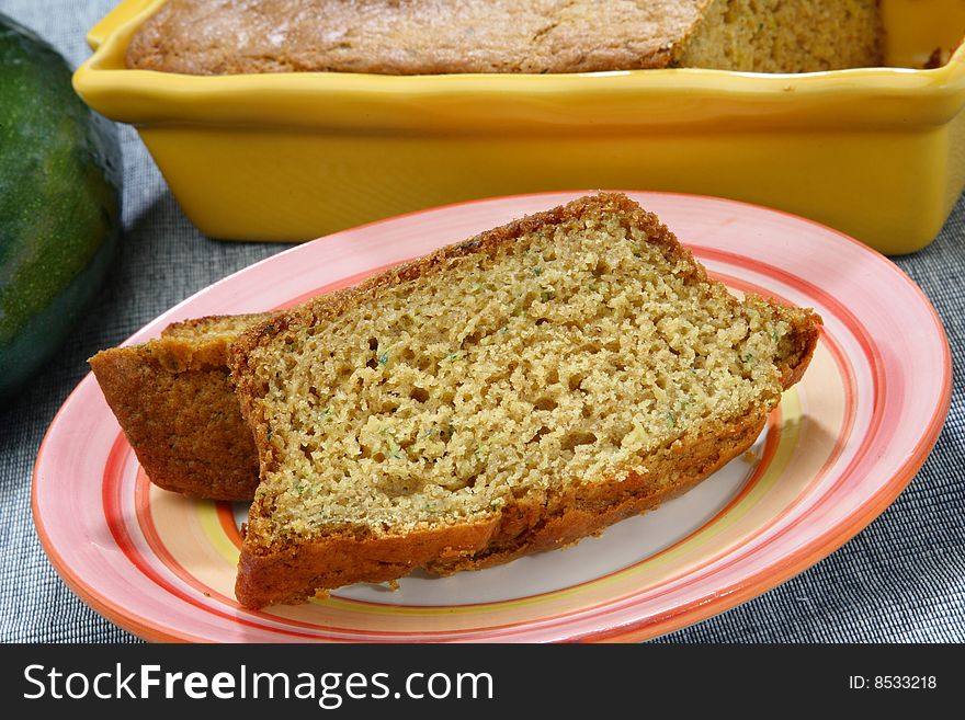 Bread with pumpkin on plate