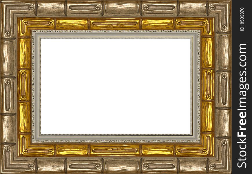 A picture frame on a white