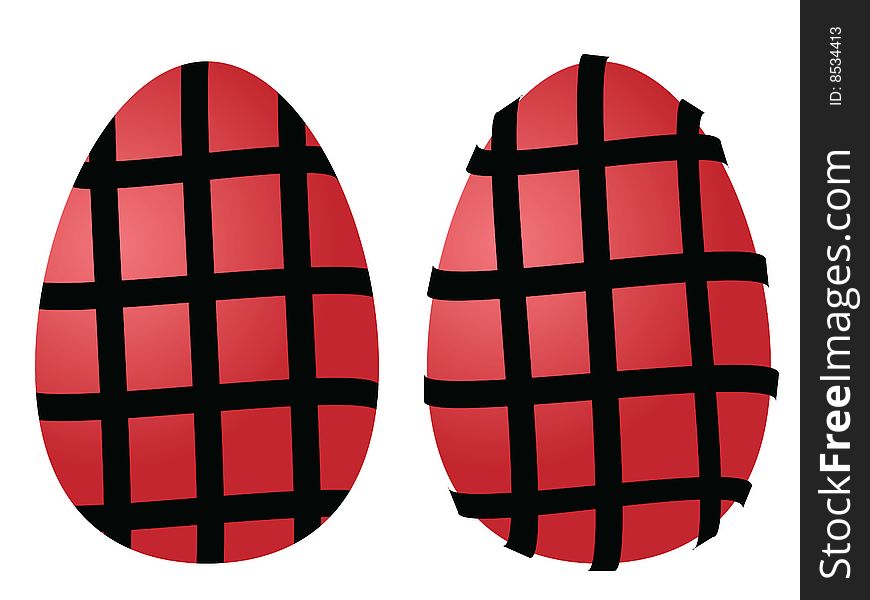 Some nice abstract colored Easter eggs. Eps8, vector, easy resizing or change colors.