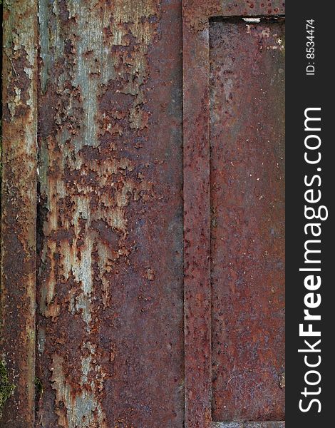 Rust texture taken from a rusty metal door.