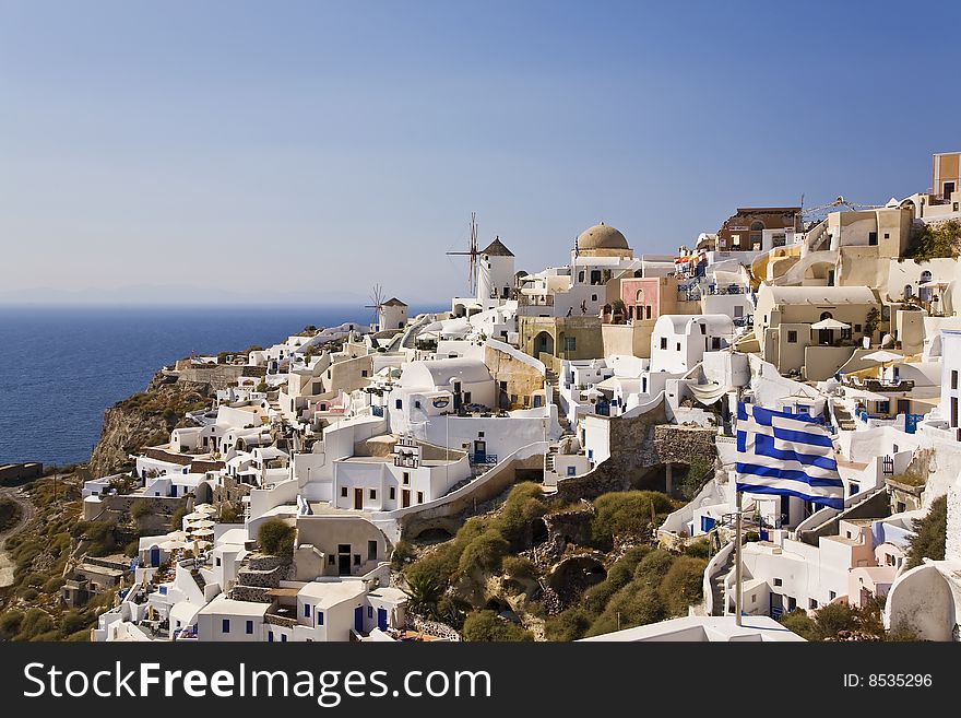 Oia Town, Santorini, Cyclades, Greece. Oia Town, Santorini, Cyclades, Greece