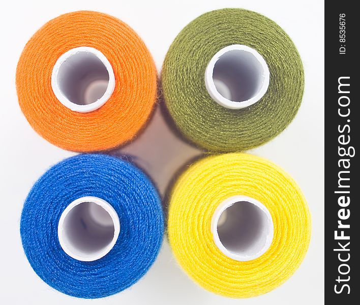 Four Sewing Spools