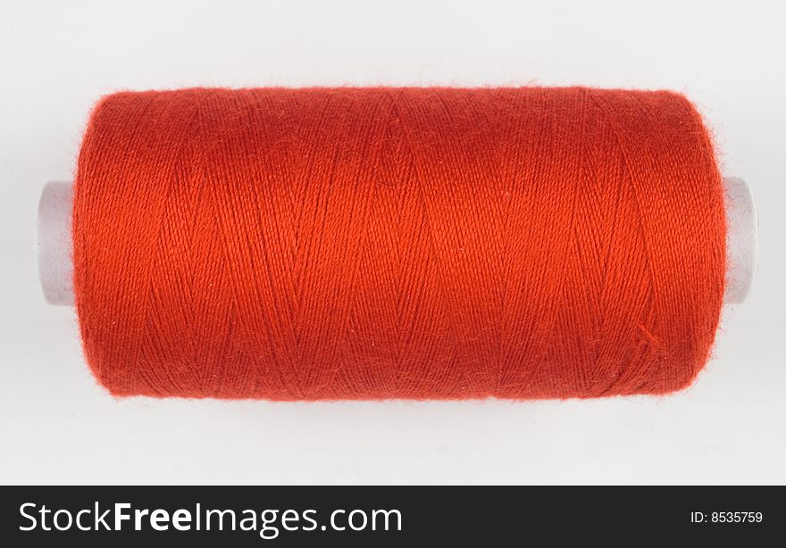 Red sewing spool