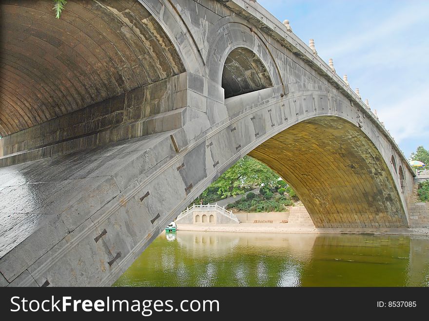 The old bridge in china