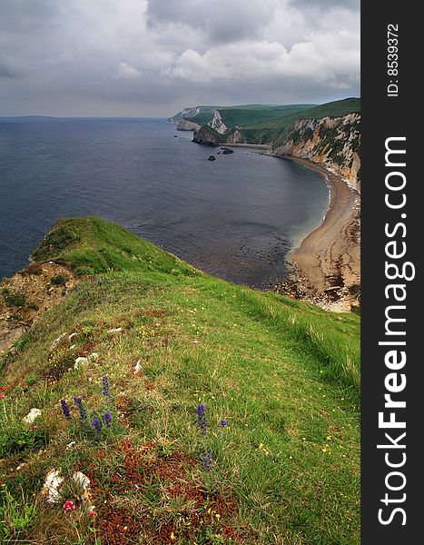 Dungy Head - Vertical View - Dorset Coast, England