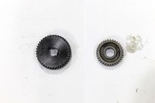 Titanium And Steel Gears Oil Royalty Free Stock Photography