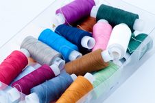 Colorful Sewing Spool Stock Images