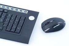 Wireless Keyboard With Mouse Stock Image