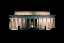 Lincoln Memorial - Night Royalty Free Stock Images Lincoln Memorial - Night Royalty Free Stock Images