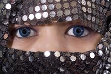 Blue Eyes Orient Royalty Free Stock Image