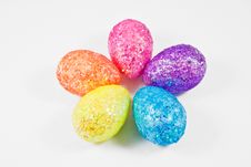 Colorful Eggs Arranged As Flower Petals Royalty Free Stock Image Colorful Eggs Arranged As Flower Petals Royalty Free Stock Image