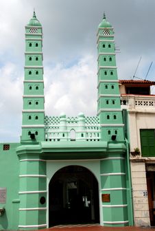 Singapore: 1826 Jamae Chulia Mosque Stock Images Singapore: 1826 Jamae Chulia Mosque Stock Images