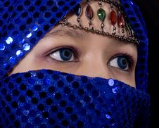Blue Eyes Orient Stock Image