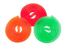 Isolated Colorful Rolls Of Candy Stock Photography Isolated Colorful Rolls Of Candy Stock Photography