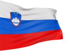 3D Slovene Flag Royalty Free Stock Photo