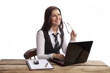 Young Business Woman Royalty Free Stock Image Young Business Woman Royalty Free Stock Image