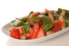 Spinach And Strawberry Salad Royalty Free Stock Photography Spinach And Strawberry Salad Royalty Free Stock Photography
