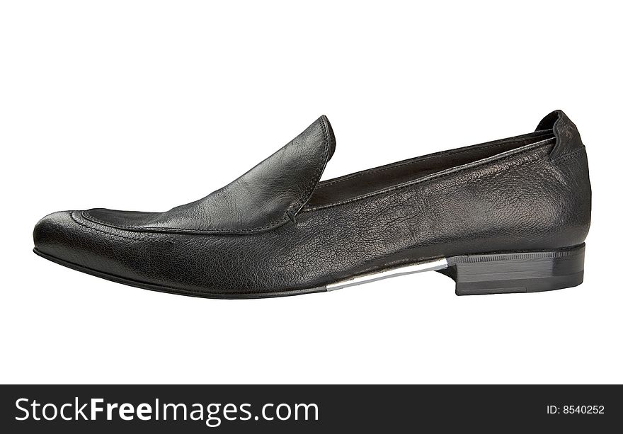 Leather isolated business man shoe