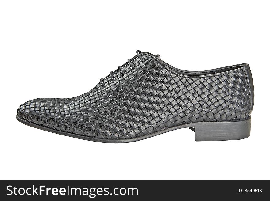 Leather isolated business man shoe