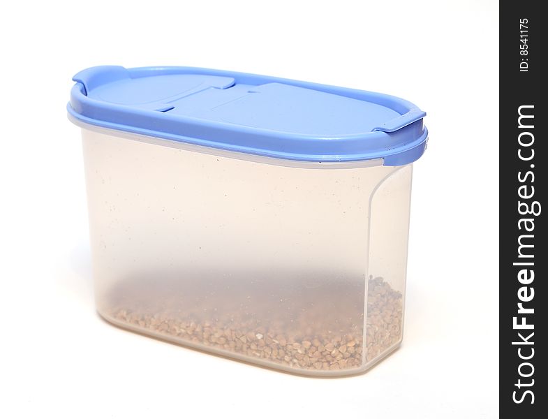 Plastic Food Container Isolated