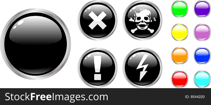 The Vector Danger Color Buttons