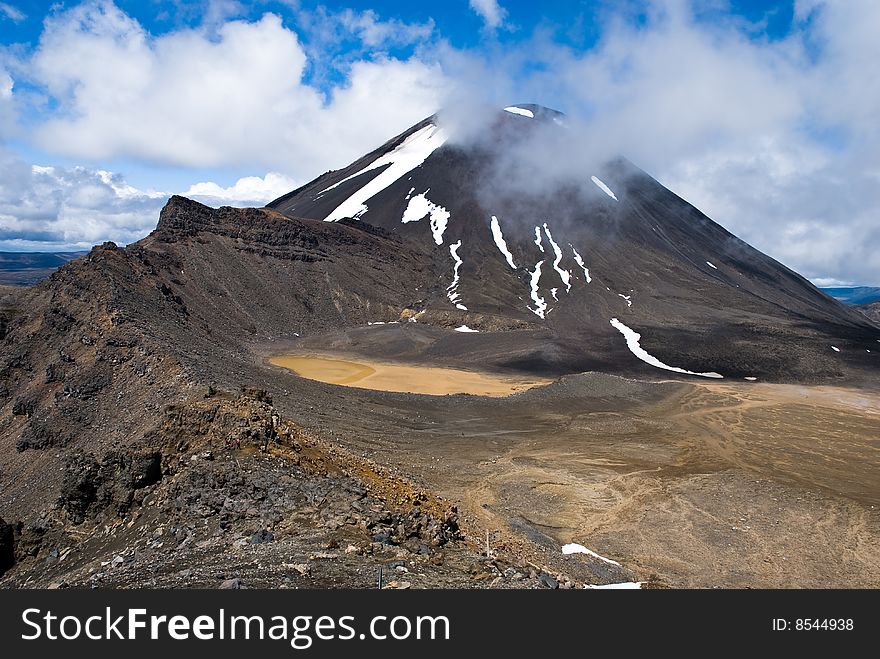Volcano - Tongariro National Park, New Zealand. Volcano - Tongariro National Park, New Zealand