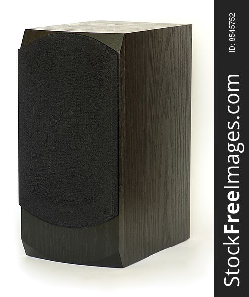 Black speaker isolated on white