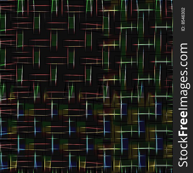 Abstract pattern of fire light lines on black background. Abstract pattern of fire light lines on black background