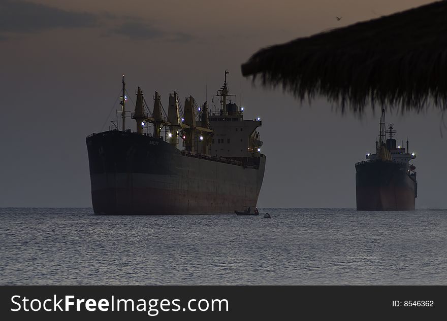 This shot was taken by a telephoto lens at the northern beach of Eilat, Israel. This shot was taken by a telephoto lens at the northern beach of Eilat, Israel