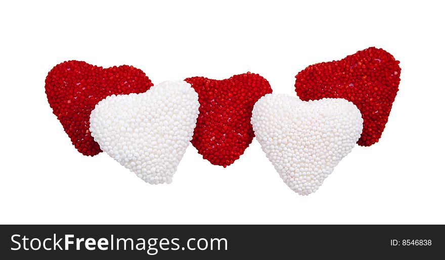 Valentine's hearts candy
