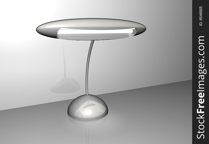 3D image with a desk lamp